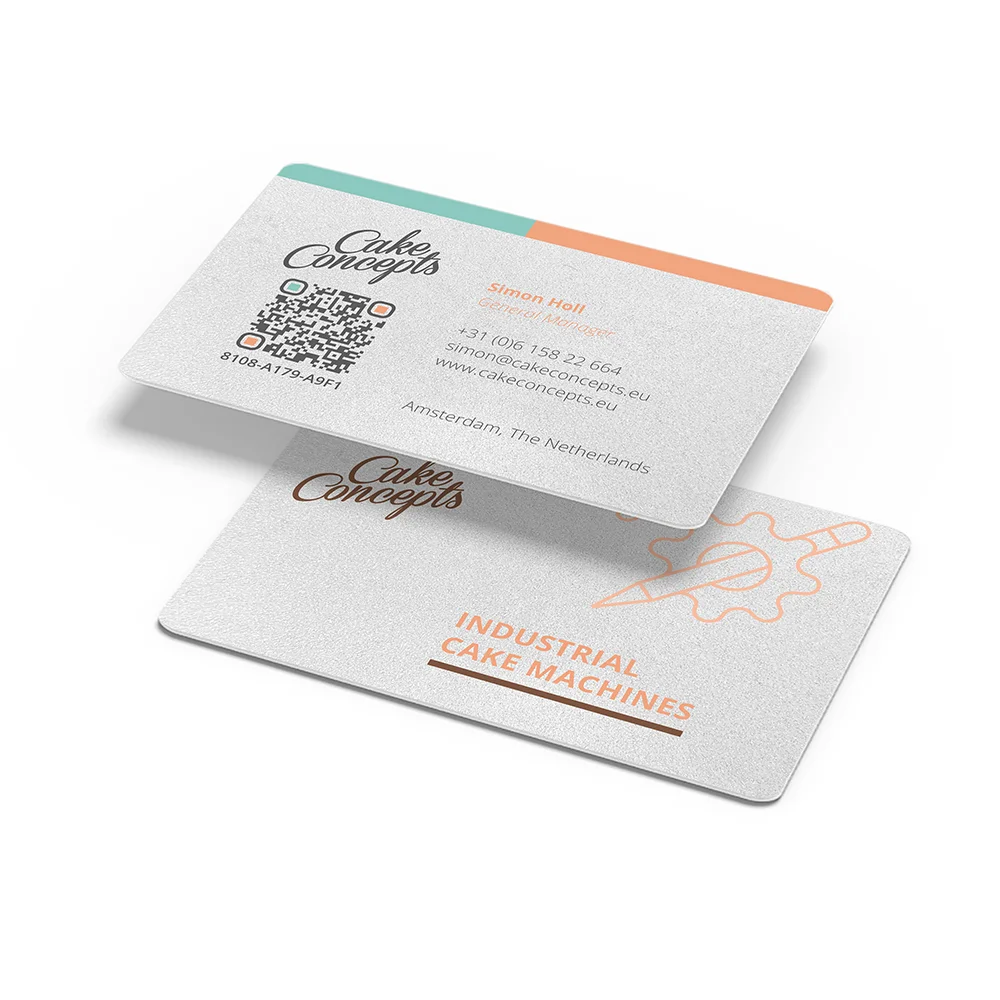 Custom Designed Glittery Pearl PVC Card